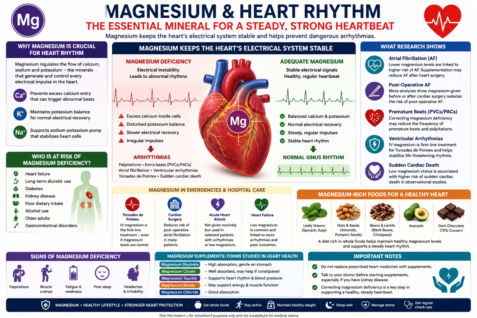 Magnesium role in Heart Arrythmias