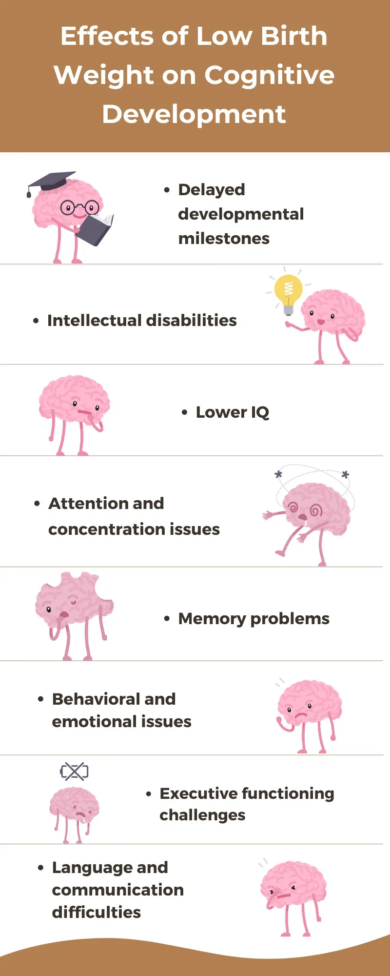 Effects of low birth body weight on cognitive development