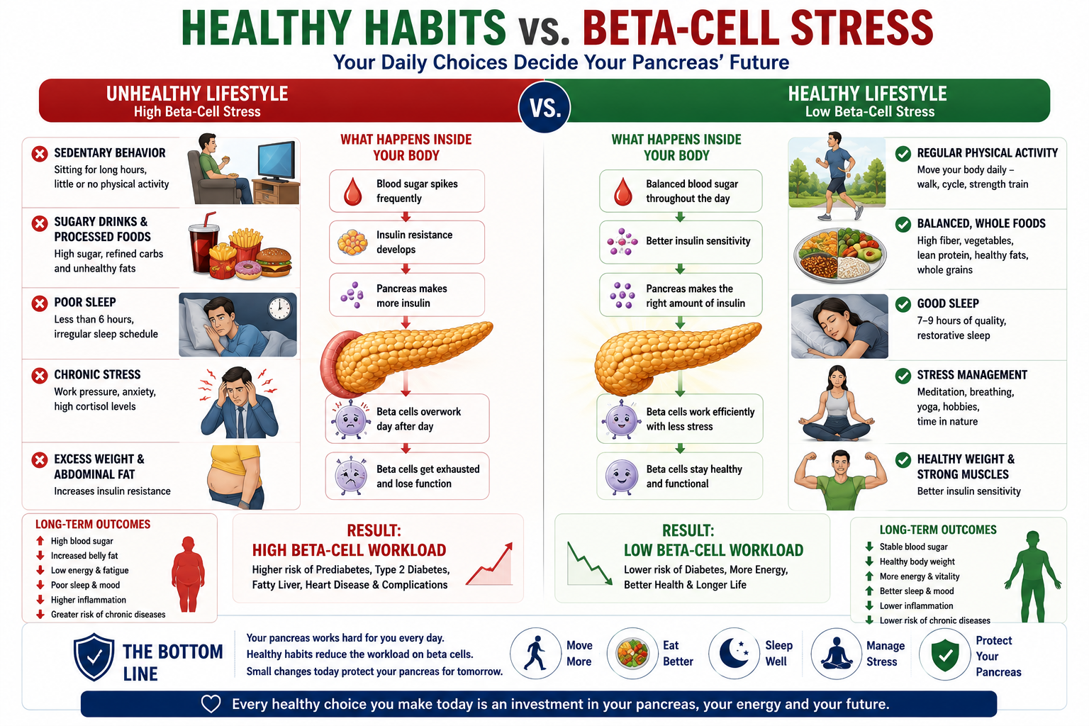preventing stress on Pancrease - activities for Indians