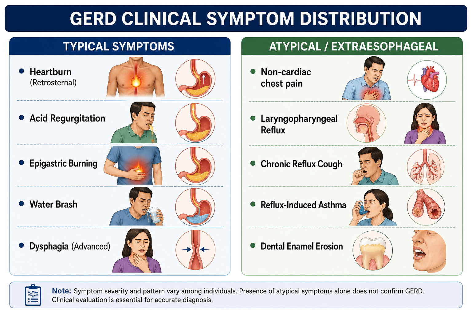 GERD Clinical Symptoms in Indians
