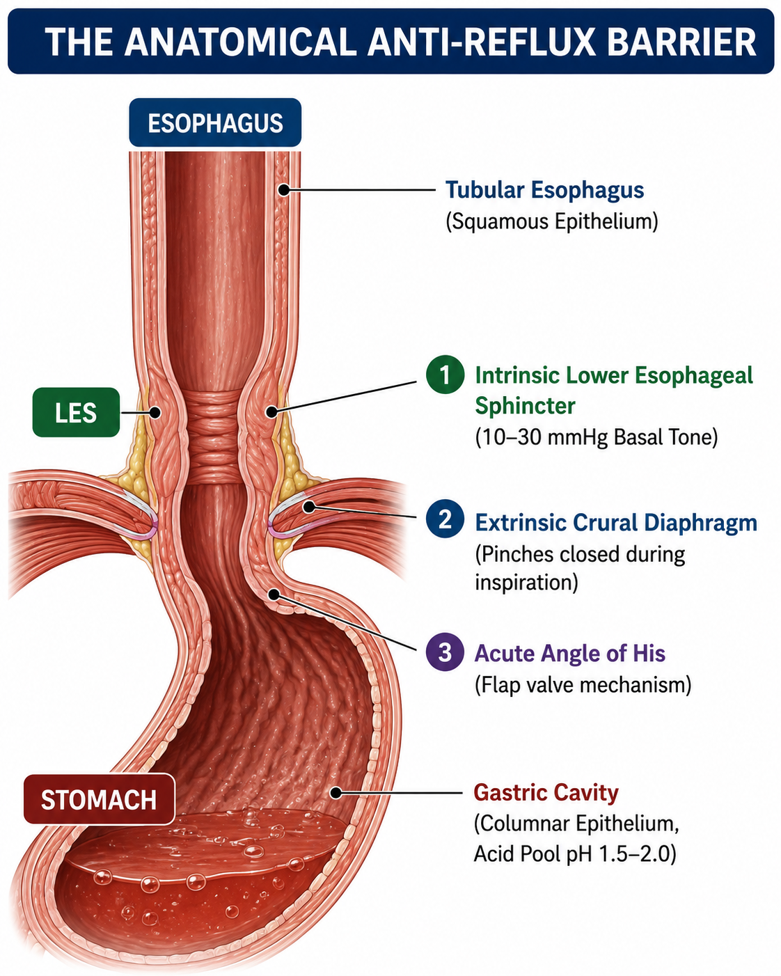 Body's Anti-Reflux Barrier - Anatomy of a Valve