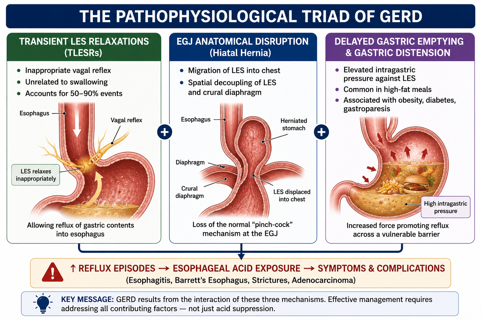 mechanism of development of GERD