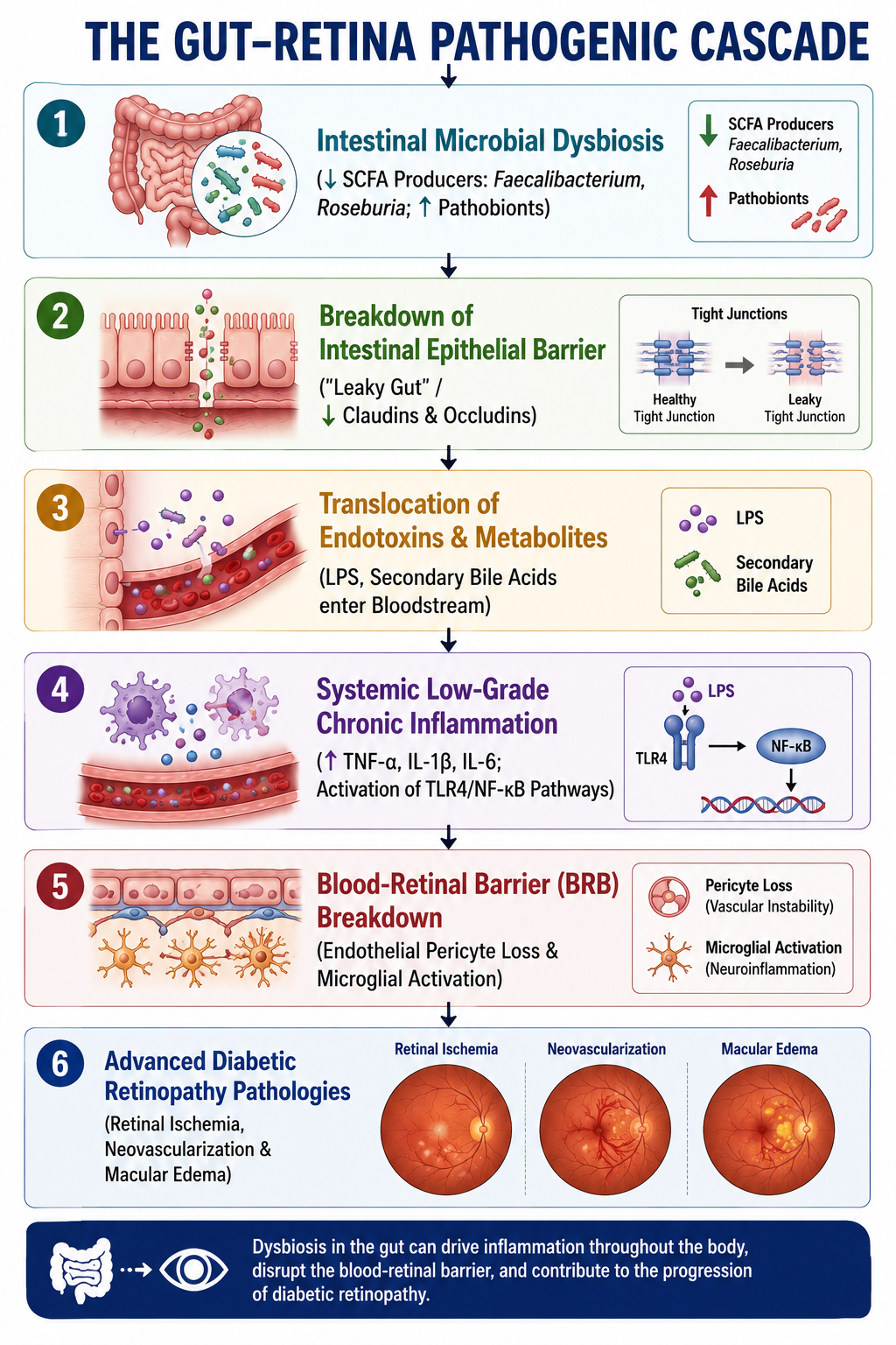 GUT RETINA Pathogenic Relation