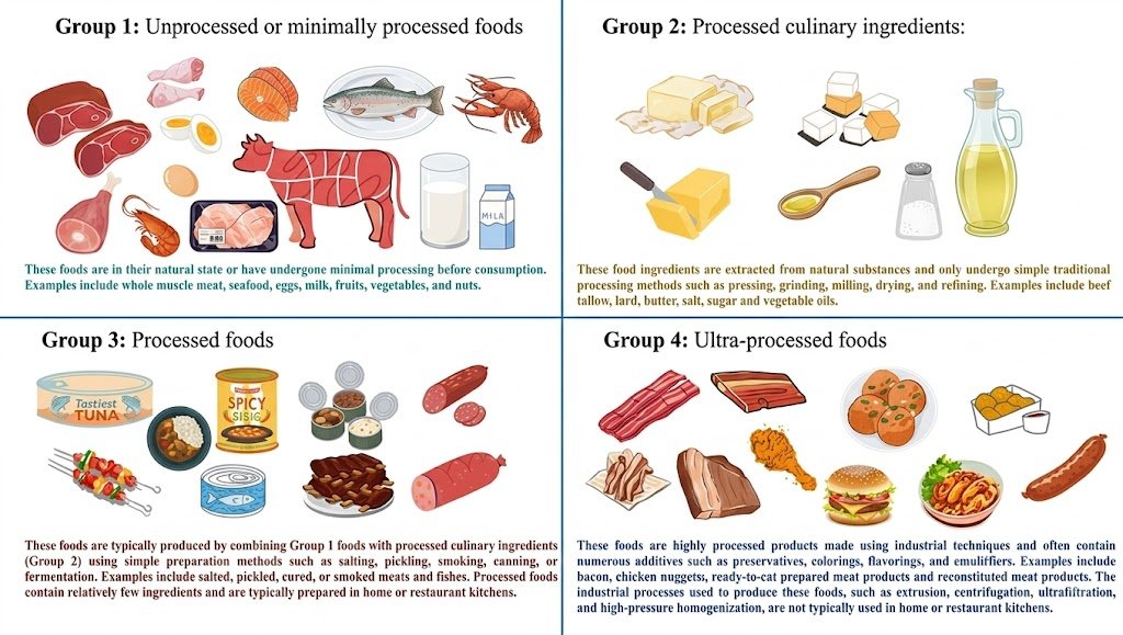 NOVA-Food-Classification-into-4-Groups