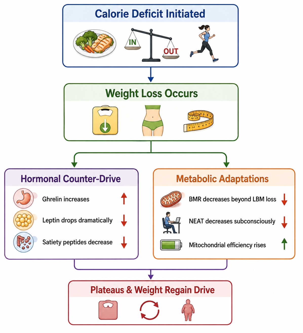Weight Loss Mechanism - Weight Gain Loop