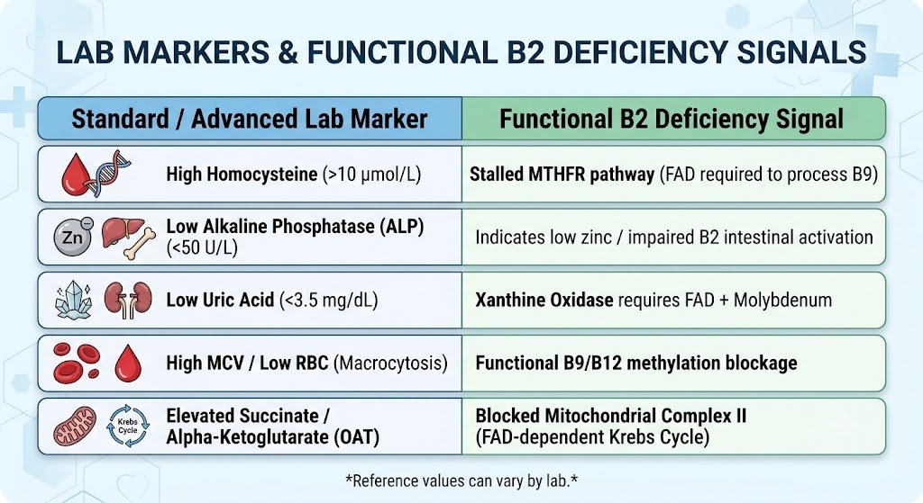 Lab Tests and Markers for Riboflavin Deficiency