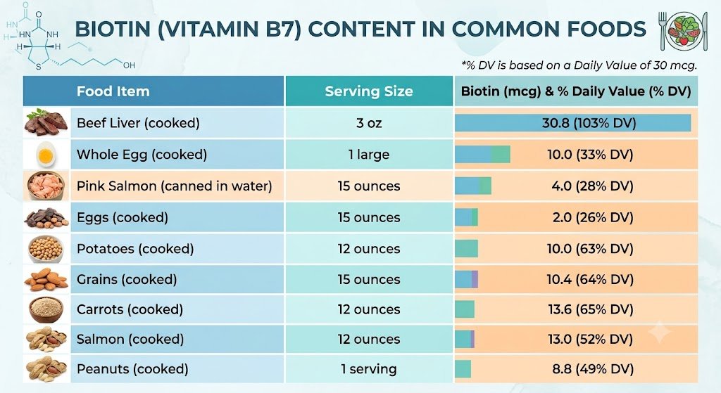 Biotin-content-in-different-foods